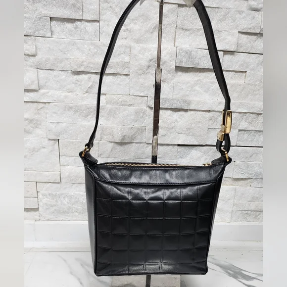 FULL SET Chanel Black Chocolate Bar Leather Bag - Picture 3 of 16